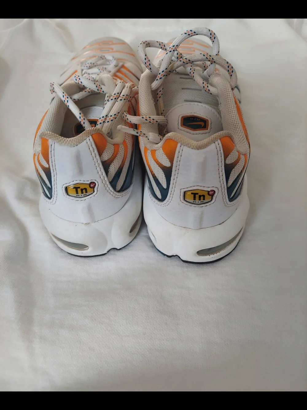 Nike Air Max Plus - White, Orange and Navy